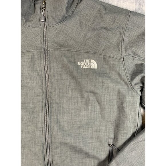 The North Face Full Zip Jacket Men’s L Dark Gray Rain Outdoor Embroidered Logo - Picture 4 of 12